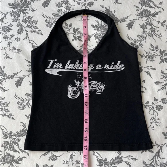 Y2K Forever 21 Biker Halter Top - Picture 7 of 7